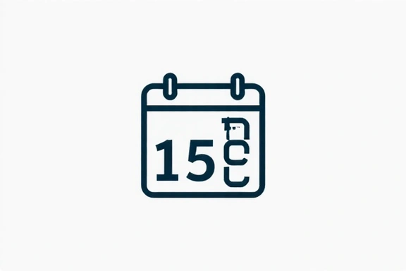 Ilustración de un calendario con una fecha de actualización